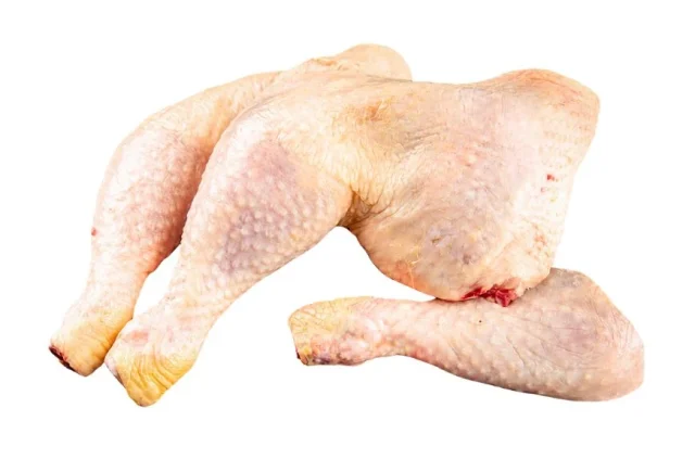 Bone-in whole chicken leg — product reference photograph
