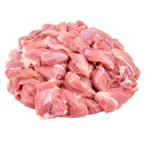 Boneless chicken leg — kirimi slices — product reference photograph