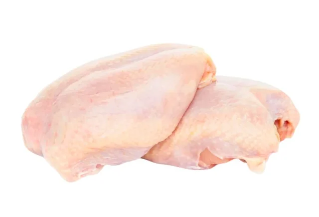 Whole chicken breast — skin on — product reference photograph