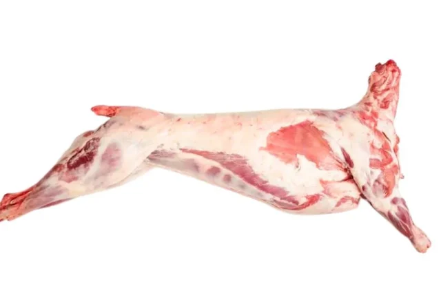 Whole lamb carcass — product reference photograph